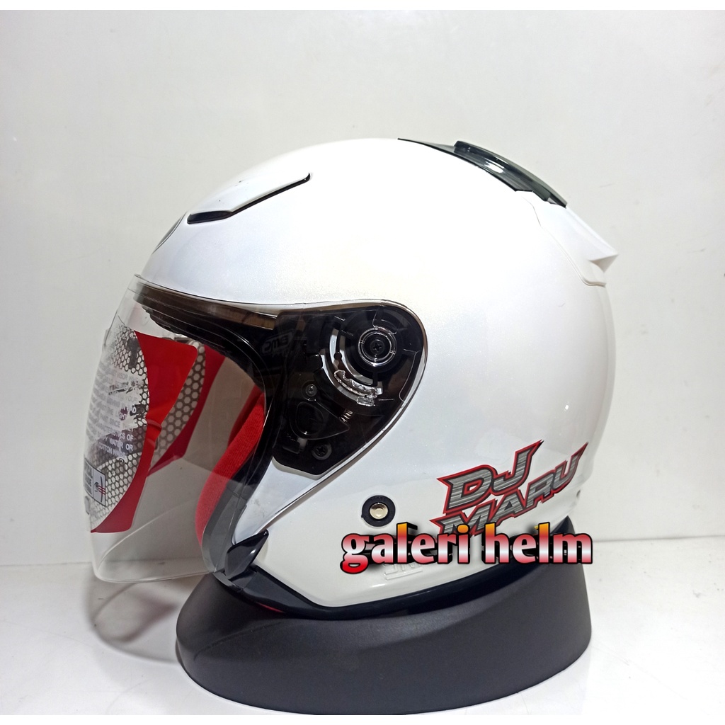 HELM KYT DJ MARU WHITE|PUTIH POLOS|KYT HALF FACE