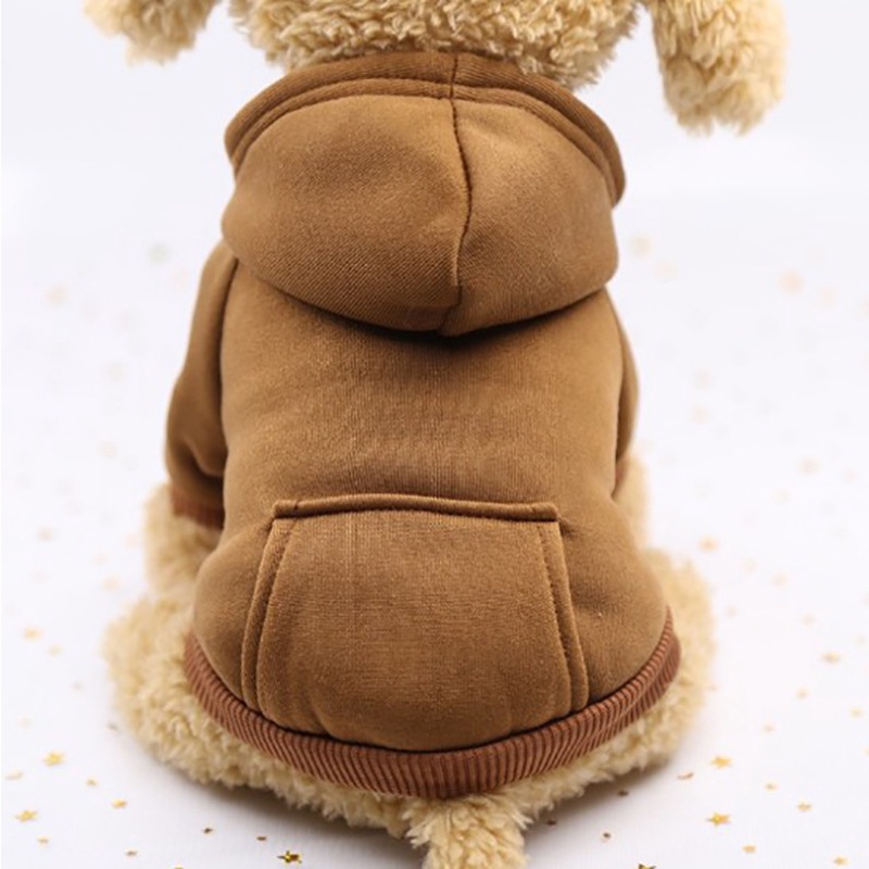 Sweatshirt Anjing Warna Solid Simple Pet