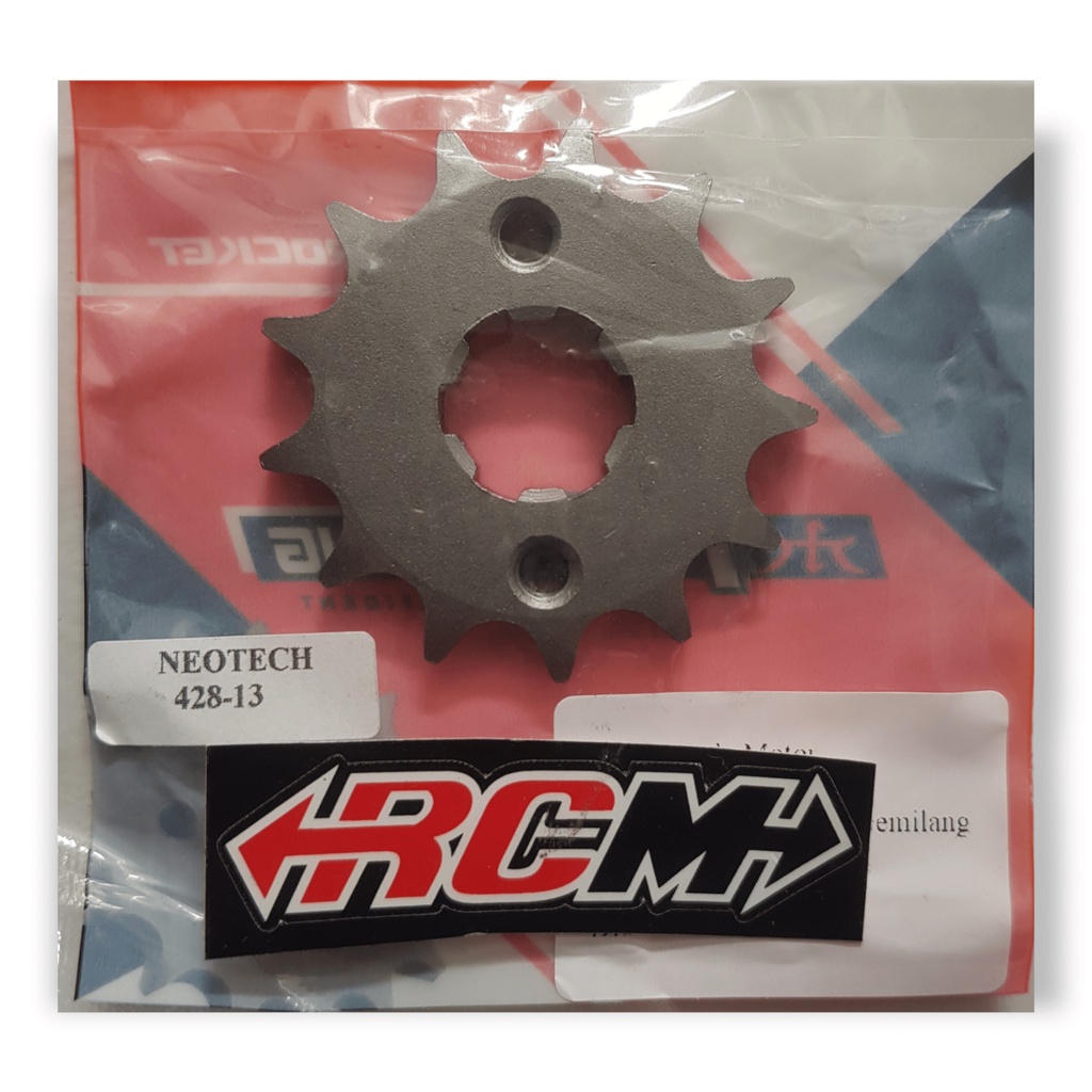 GEAR GER GIR DEPAN DPN HONDA MEGAPRO GL PRO GLPRO NEOTECH TIGER CB150R CB 150R 150 VERZA NEW MEGAPRO CRF 150 SUPRA GTR 150 UK 428 13 428X13T 428X13 428 X 13 T 13T ORI ORIGINAL TK RACING ASLI