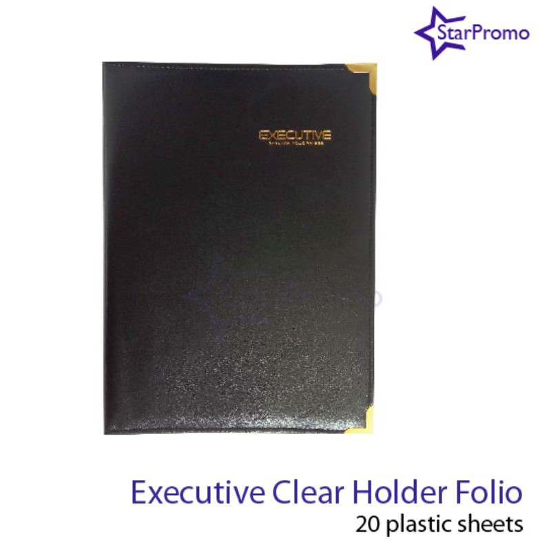 

RB Map Kulit Clear Holder Folio 20 lembar Raport Menu Sertifikat Document Keeper