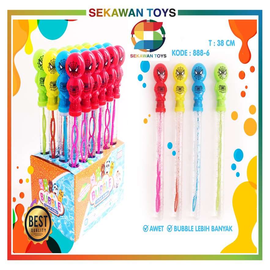 (BISA COD) Mainan Bubble / Bubble Sabun Stick Karakter Cartoon Tongkat Gelembung Busa Sabun Outdoor TERMURAH!!