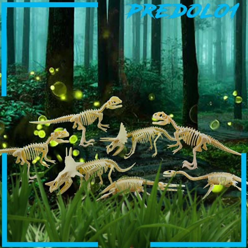 7Pcs Realistic Dinosaur Skeleton Toys Assorted Bones Figures Toys Gifts