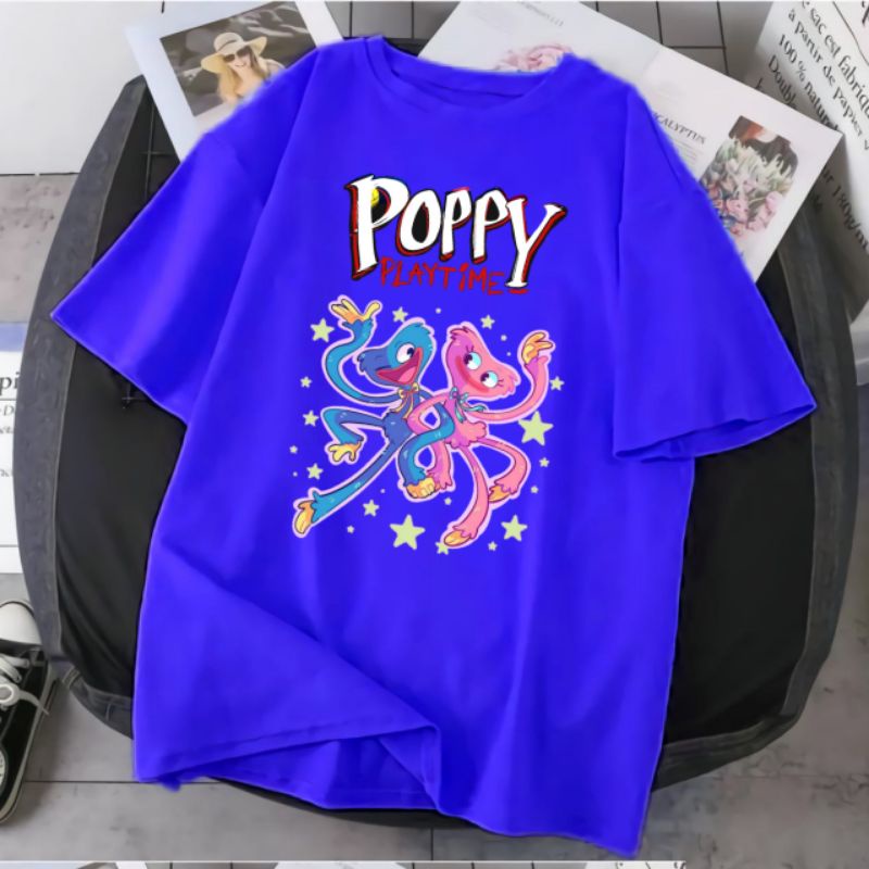 baju kaos anak huggy wuggy Poppy bahan premium