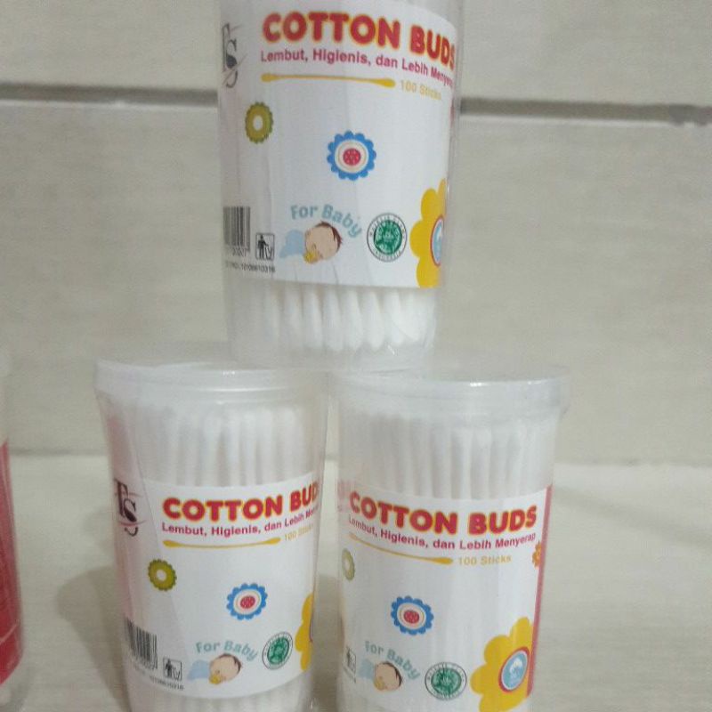 TS cotton bud POT isi 100