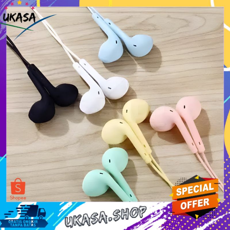 UKASA | HEADSET / EARPHONE MACARON U19 WITH MIC