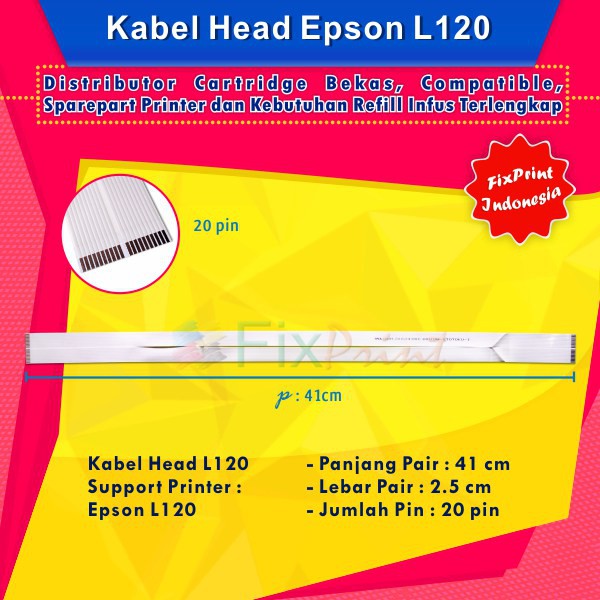 Kabel Head Epson L120, Cable Flexible Epson L120 (Tanpa Kabel Sensor)