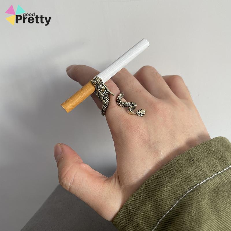 Cincin Holder Rokok Bentuk Naga Untuk Hadiah - PD