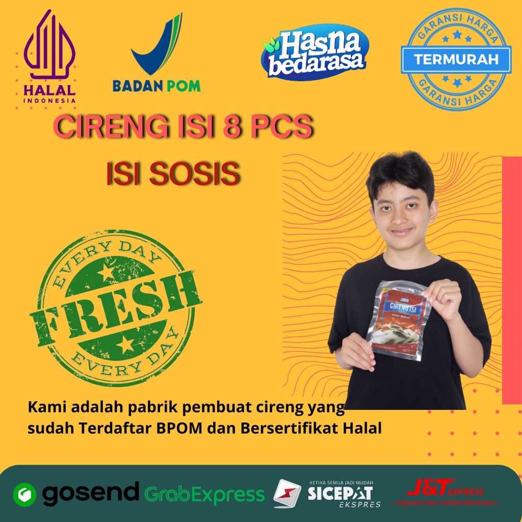 Cireng Isi Sosis Pedas Cireng Khas Bandung Isi 8 Hasna Bedarasa