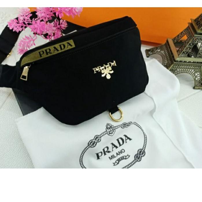 »*TERLARIS* Tas prada Bahan Suede / waistbag wanita / tas dada 100% Awet 