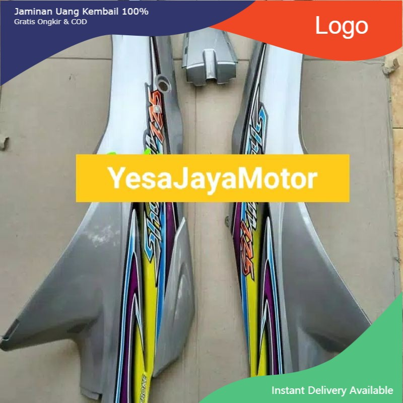 Body belakang Suzuki Shogun 125 Warna silver
