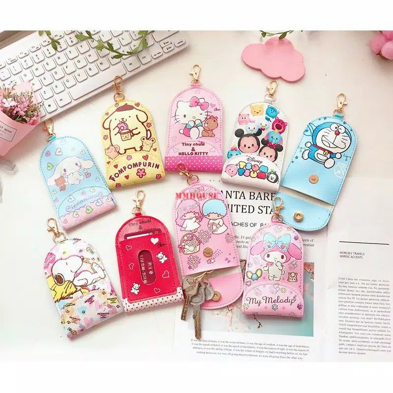 Gantungan dompet kunci motif sanrio key case