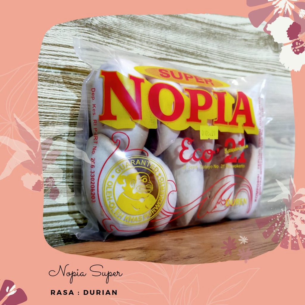 

Nopia Super Eco21 Purwokerto Aneka Rasa Gula Jawa, Cokelat, Pandan, Durian, Brambang