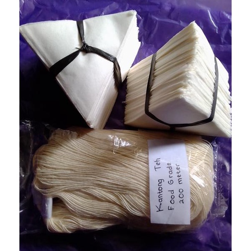 

(:(:(:(] kantong teh celup segitiga 1000 pcs + benang teh food grade