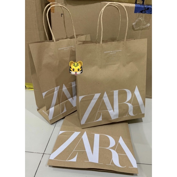 

✨ BISA COD ✨ Paperbag Original zara - Small