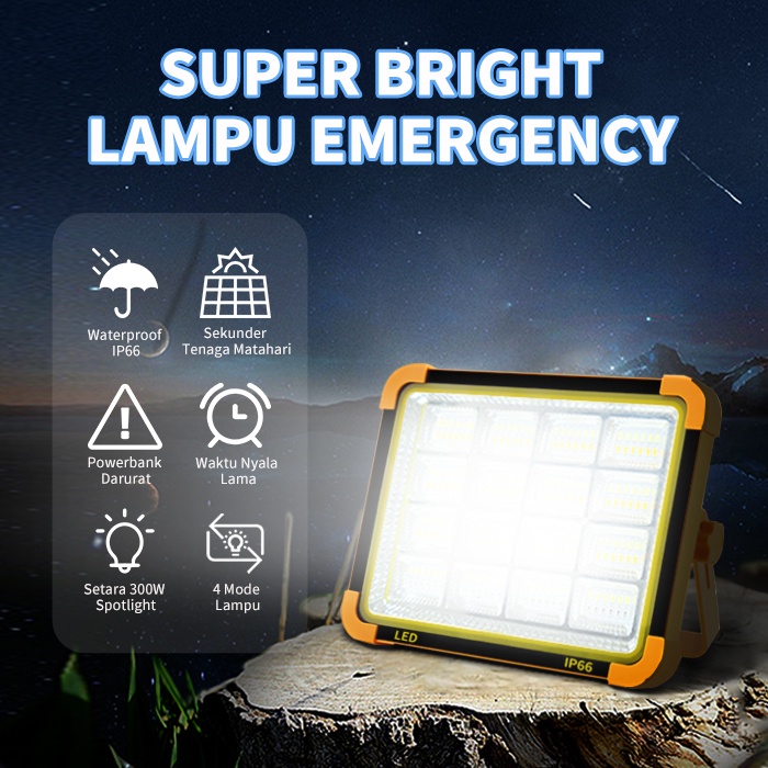 Outdoor Solar Fan Light /Camping Light /Portable Stretch SwitchHorse Lantern/Senter Outdoor/Senter Camping/Lampu Emergency/ Lampu Tenda