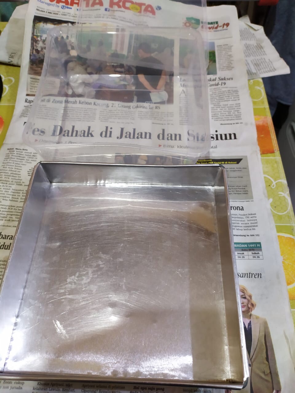 Kotak Makan Persegi 2000ml - Box Thinwall Persegi Food Container - Isi 25pcs