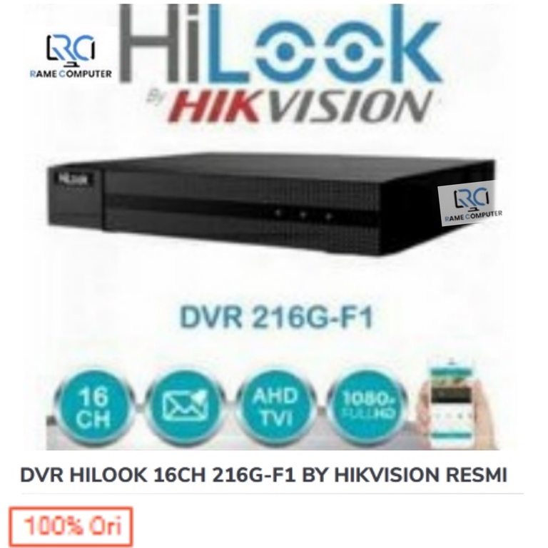 DVR Hilook by Hikvision 216G F1 16CH 2MP 1080p 5 in 1