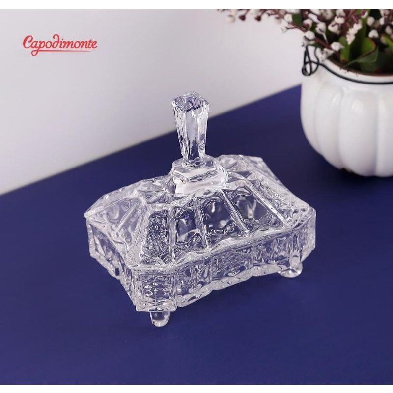 Toples kaca/Tempat Permen/Toples kecil/Capodimonte