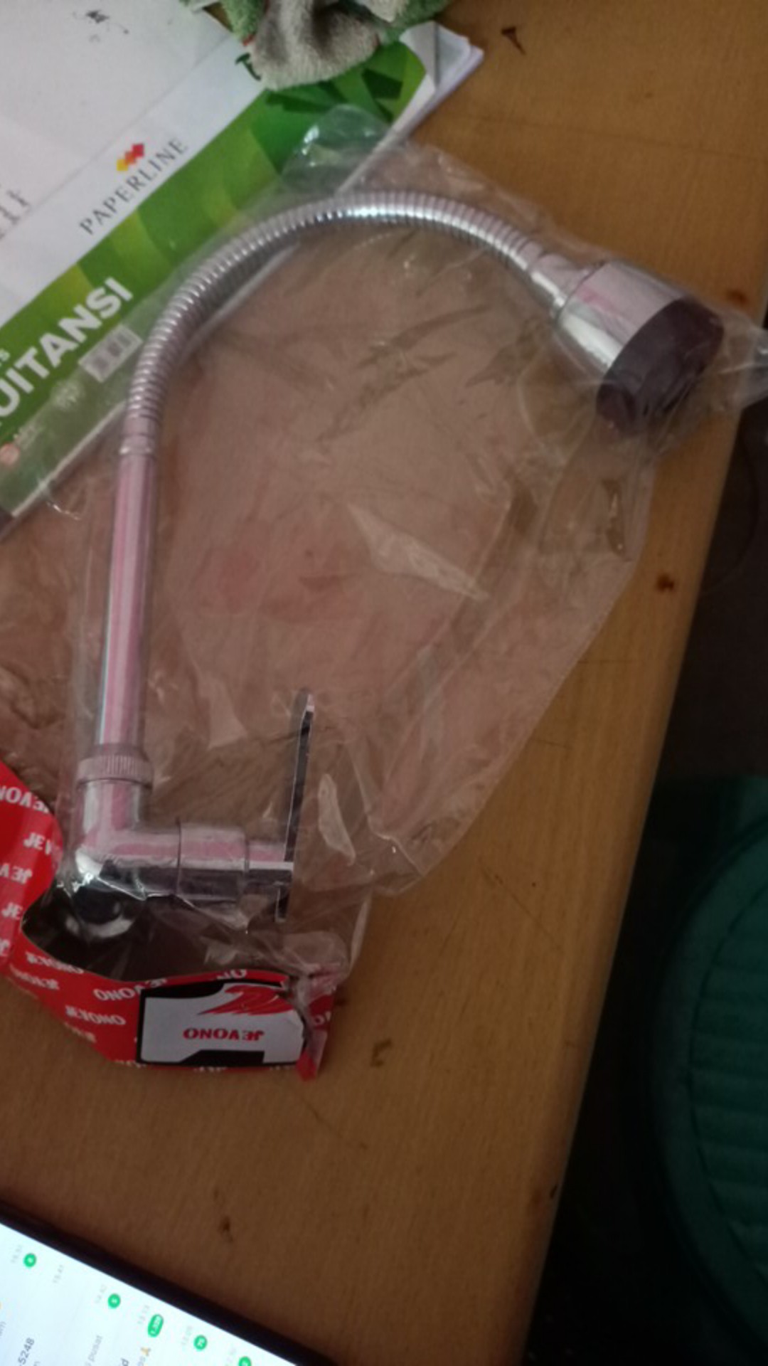 Kran Angsa Flexible Chrome Engkle 1/2