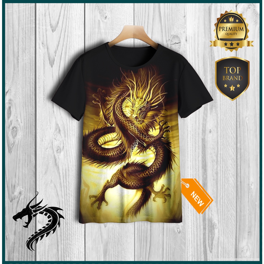 Kaos Anak Naga Jepang Gold