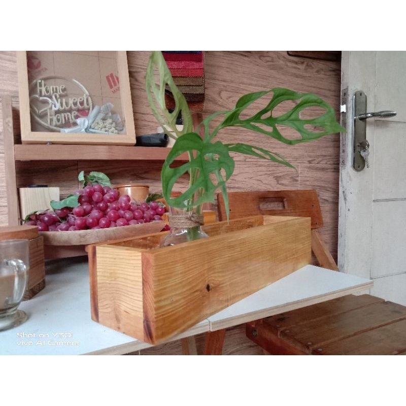 POT BUNGA VAS BUNGA WOODEN BOXES 30 cm