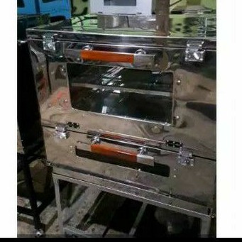 oven gas stainless steel 2 pintu 90x55x65