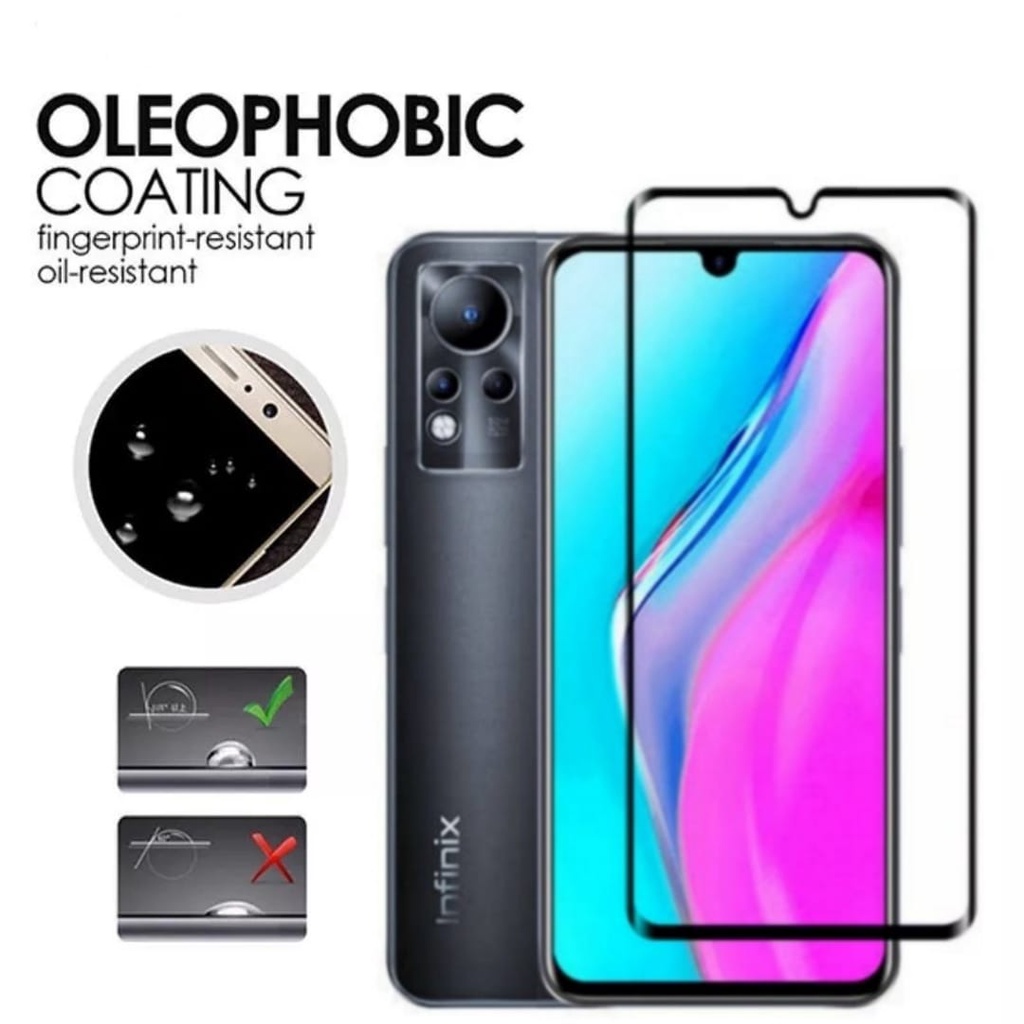 Tempered Glass INFINIX NOTE 11 / INFINIX NOTE 11 NFC Anti Gores Layar Full Screen Protector Handphone