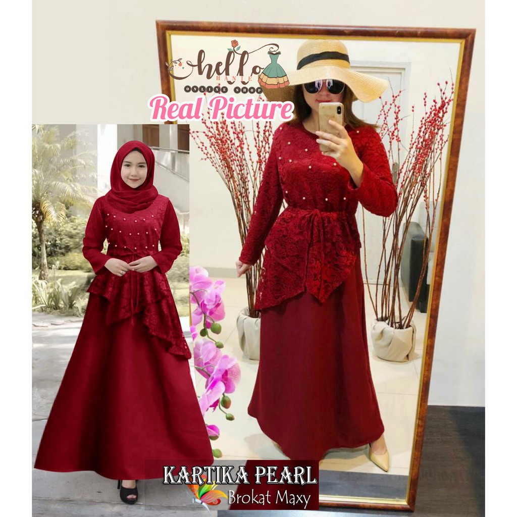MX KARTIKA SAVANA 6 WARNA - Dress maxi gamis fashion muslim wanita