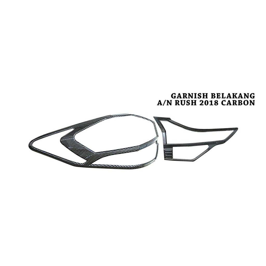 garnish Belakang All New Rush 2018 CArbon