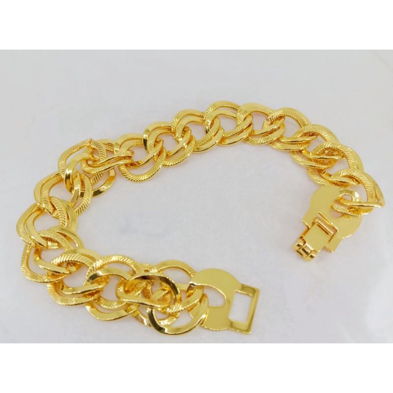 gelang tangan terbaru untuk dewasa emas muda