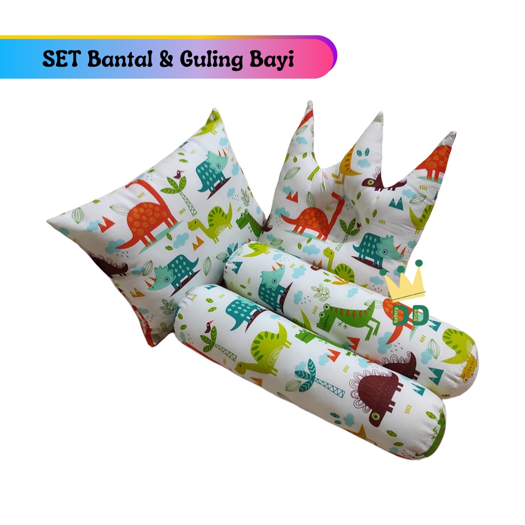 (BANTAL BAYI SET) Bantal Baby Set Guling - 1 Set Bantal Bayi - Bantal Bayi Peyang Set Guling Murah