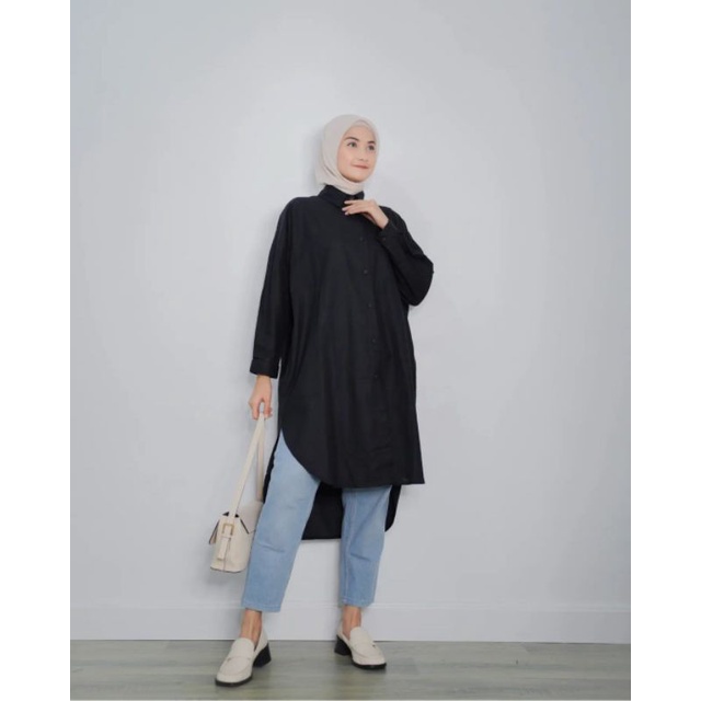 ZANNE TUNIK RAYON CRINKLE AIRFLOW WANITA TERBARU