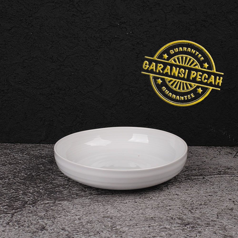 MANGKOK KERAMIK BOWL PASTA 7.5 INCH ARTISAN WHITE | Shopee Indonesia