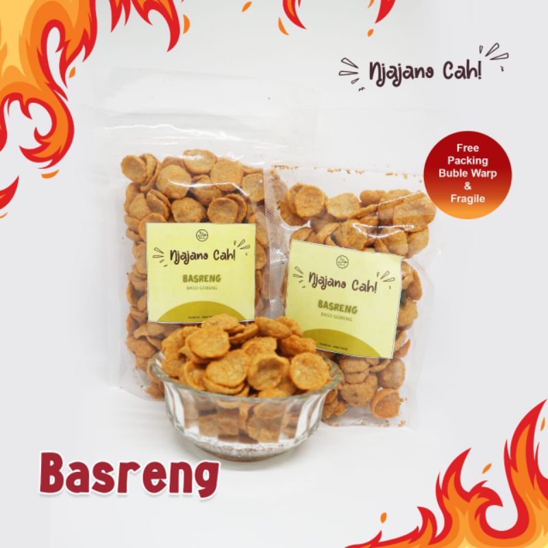 

[TERLARIS] Basreng Baso Goreng Snack Bakso Rasa Pedas Snack Lebaran