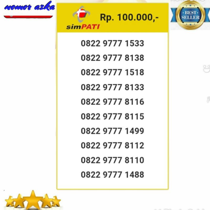 Nomer Cantik Kartu Simpati 0813 1999 8319 Seri Tahun 1999 Rapih Bsm02