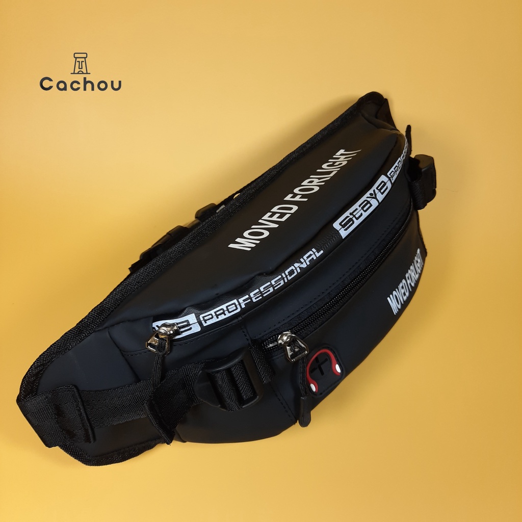 Cachou Tas Selempang Pria Mvd Anti Air Slempang Waistbag Waterproof