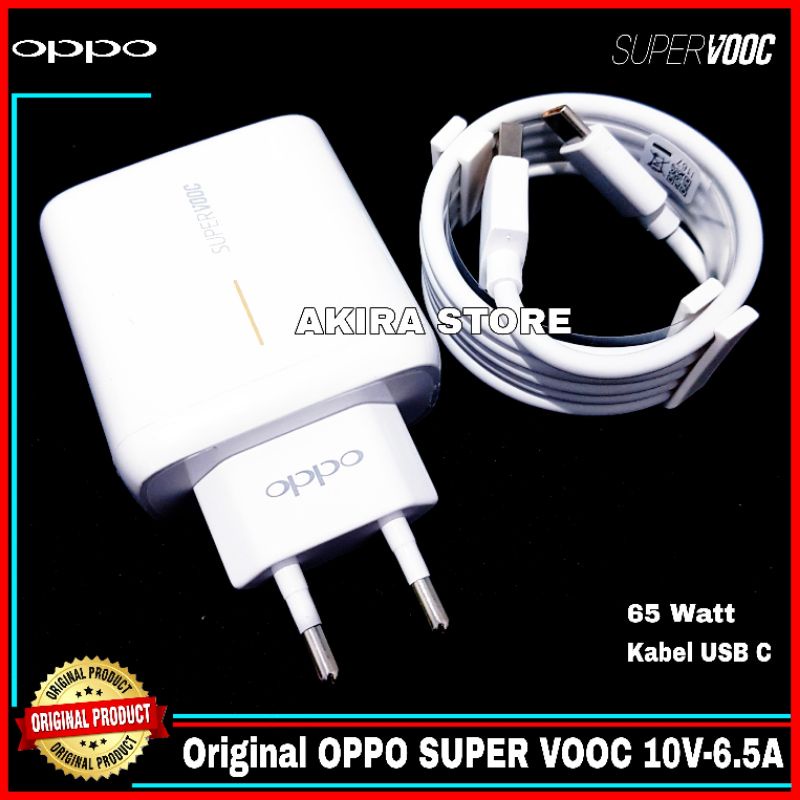 Charger Oppo Find X3 Pro ORIGINAL 100% SUPER VOOC Type C 65 Watt