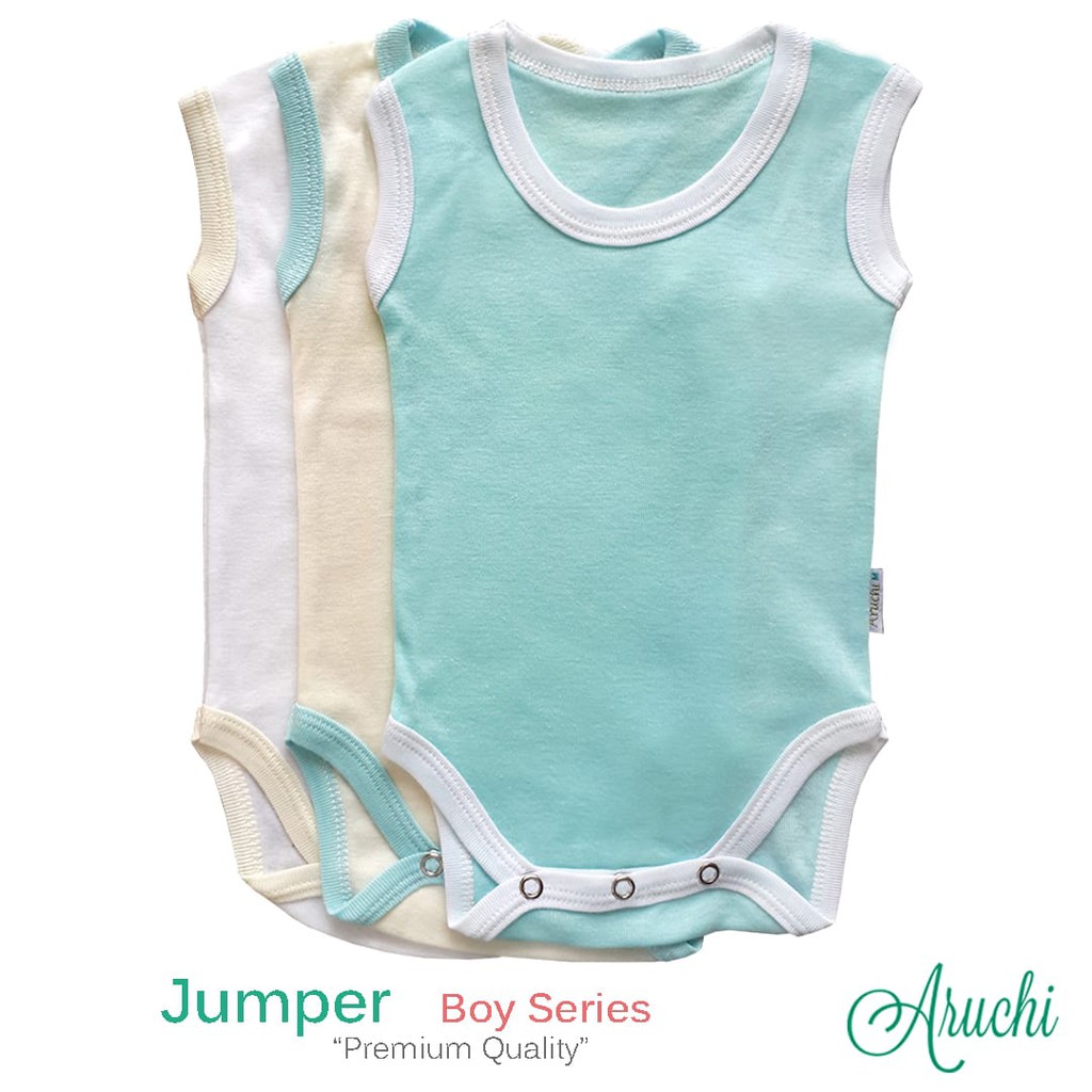 ARUCHI SINGLET Jumper Warna / Singlet Jumper bayi/Singlet bayi