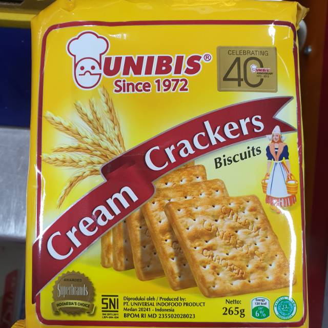 

UNIBIS Cream Crackers Biscuits 265gr