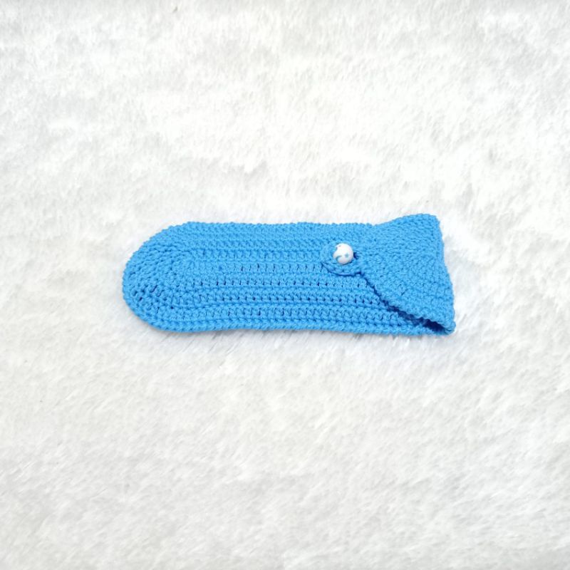 CROCHET POUCH , CASE CROCHET , POUCH / CASE RAJUT TEMPAT HAKPEN PENSIL KACAMATA