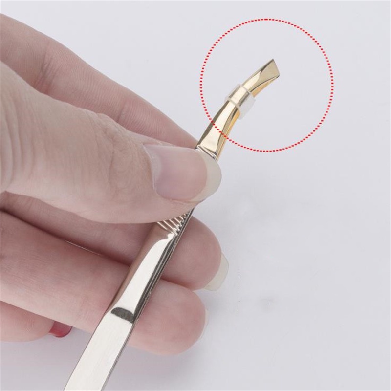 Pinset Klip Pemangkasan Alis Bahan Stainless Steel Untuk Alat Makeup Kecantikan