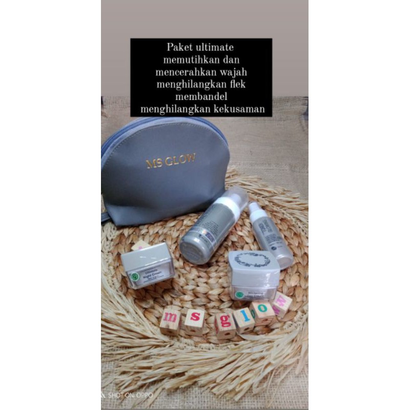 MSGLOW Paket wajah original official Ultimate skincare BPOM
