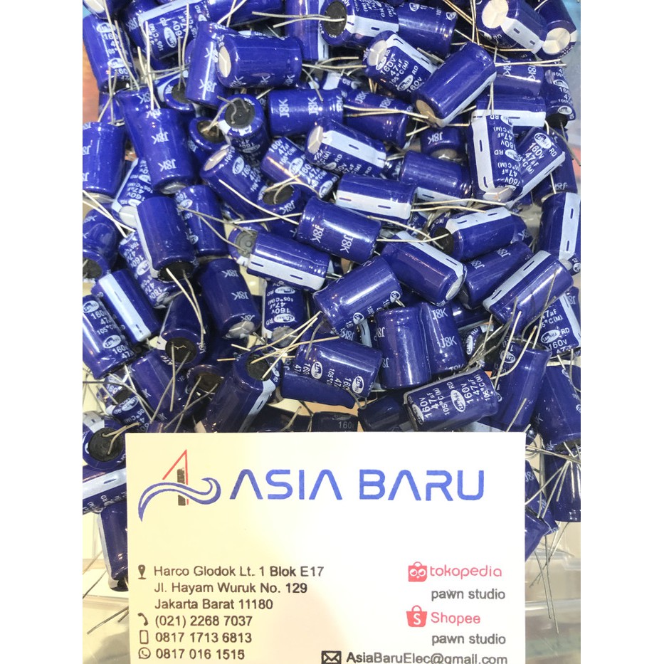 Kapasitor Capacitor ELCO 47uf 160v / 47 uf 160 v / 47uf/160v