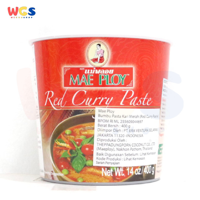 

New Arrival - Mae Ploy Thai Red Curry Paste 400 Gr - Bumbu Kari Merah