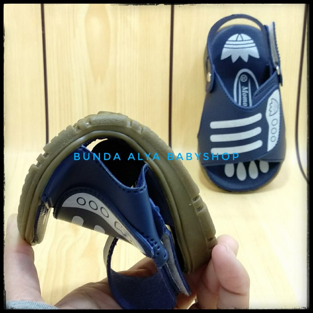 Sendal Anak Laki Laki 6 Bulan 1 2 Tahun Karet NAVY - Sepatu Sandal Gunung Anak Laki-Laki Anti Licin 22 - 24 Alas Karet