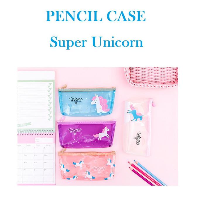 

Big Sale TP0023 Tempat pensil Super Unicorn / Tempat Kosmetik - Merah Muda Promo Awal tahun