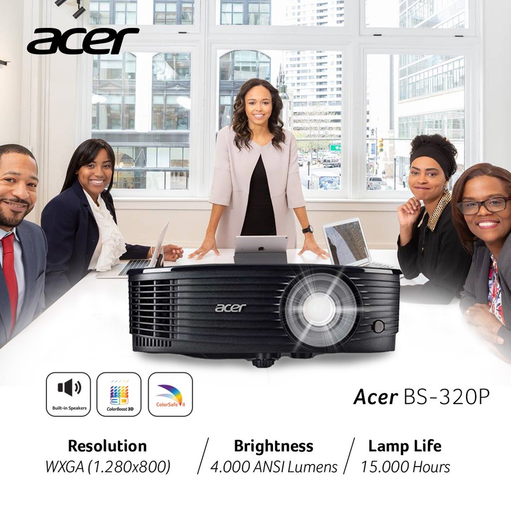 Proyektor Projector Acer BS320 WXGA 4000 Lumens VGA HDMI BS 320 BS320P