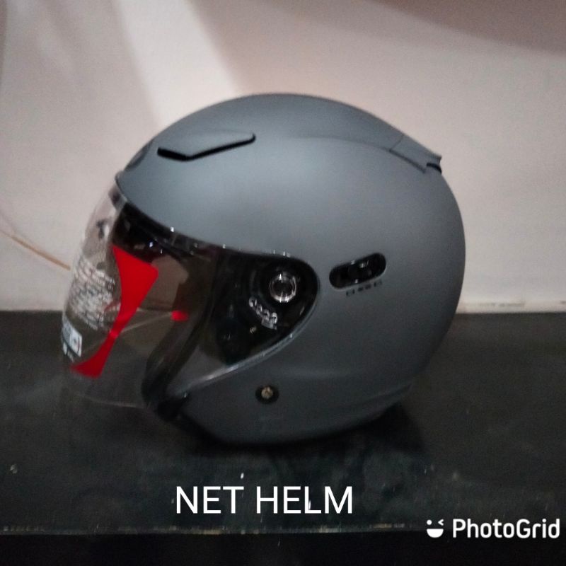 HELM KYT DJ MAXI SOLID MATT GORILA GREY ORIGINAL KYT DJ MAXI