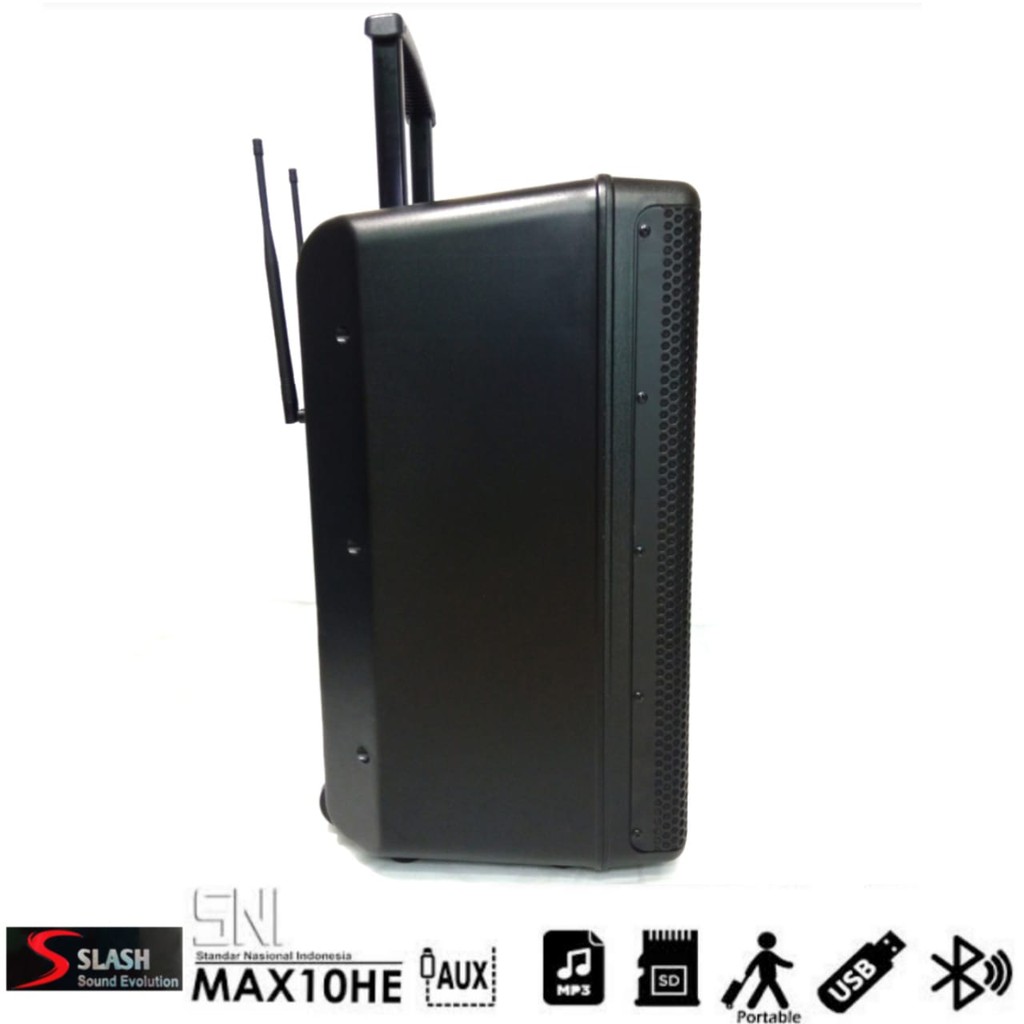 Speaker Portable SLASH MAX10HE wireless TWS Bluetooth 10 inch 150watt