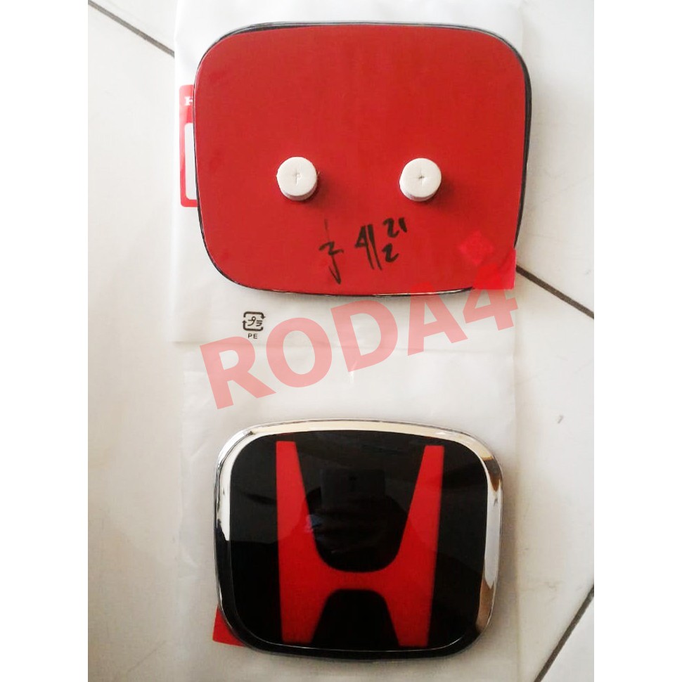 Emblem Logo Honda Depan Belakang HRV Hitam Merah